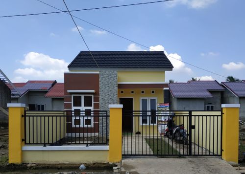 foto tampak rumah tipe 45 perumahan Griya Sartika Residence