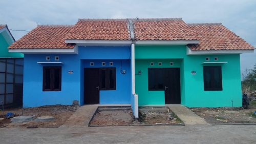 foto tampak rumah tipe 30 perumahan Perum Rahayu Mutiara Indah