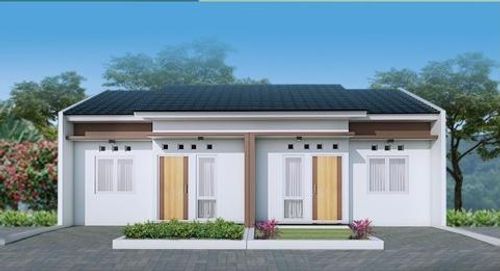 foto tampak rumah tipe 36/60 perumahan Shamara sumbang 2