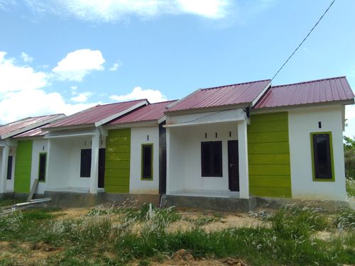 foto tampak rumah tipe 36/98 perumahan GRAHA ALAM RESIDENCE