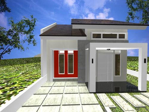 foto tampak rumah tipe 36/84 perumahan Graha Bungo Kentjana