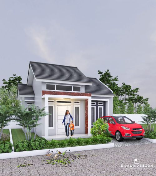 foto tampak rumah tipe 36/96 perumahan Graha Bungo Kentjana