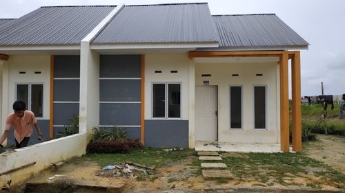 foto tampak rumah tipe 36/96 perumahan Nusantara sumatera