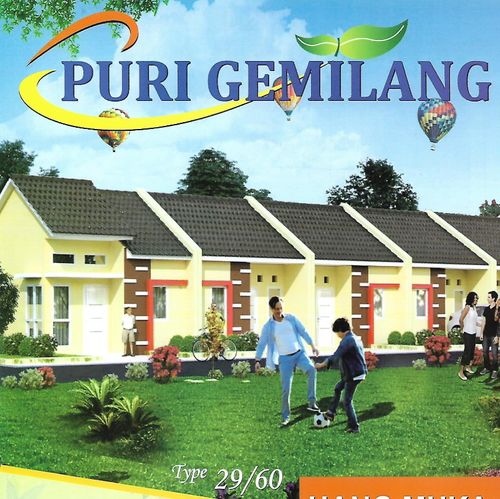 foto tampak rumah tipe 29/60 perumahan PURI GEMILANG