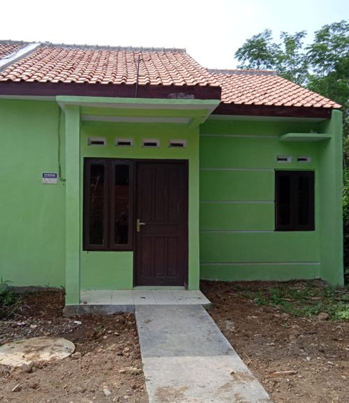 foto tampak rumah tipe 30/66 perumahan Griya Syaza Asri