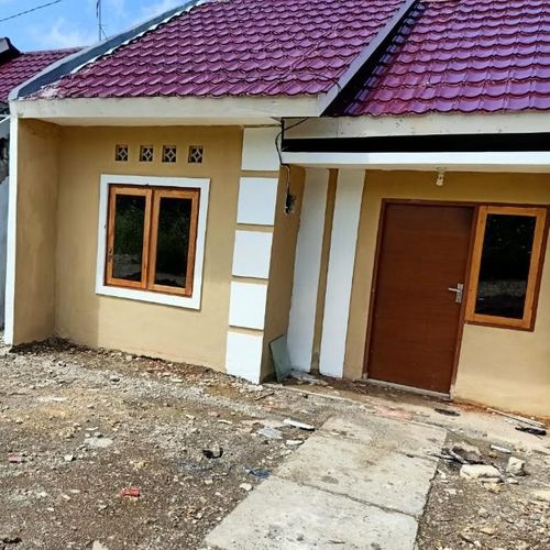 foto tampak rumah tipe Bauvardia perumahan Weekarou Permai Indah