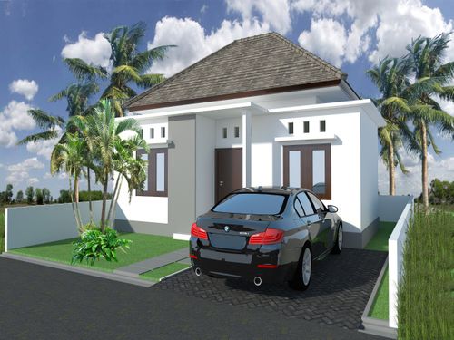 foto tampak rumah tipe 36/80 perumahan SEMANGGI GRAND CITY