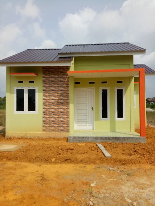 foto tampak rumah tipe 36 perumahan REYVANA RESIDENCE