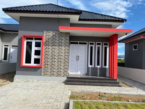 foto tampak rumah tipe 50 perumahan Aiman Regency