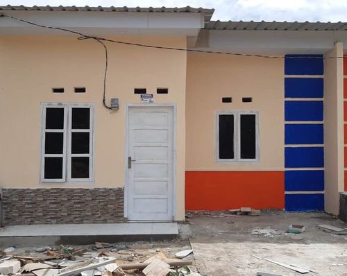 foto tampak rumah tipe 27/72 perumahan PONDOK HARAPAN 1