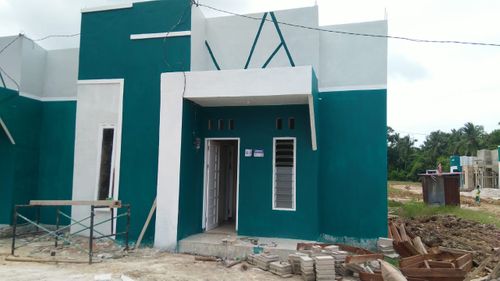 foto tampak rumah tipe 36 perumahan GRIYA PALM ASRI