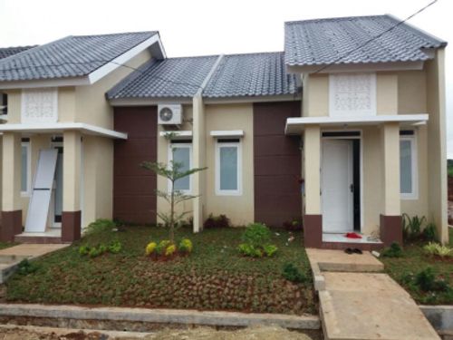 foto tampak rumah tipe 30/60 perumahan GRAND HARMONI 2 BALARAJA