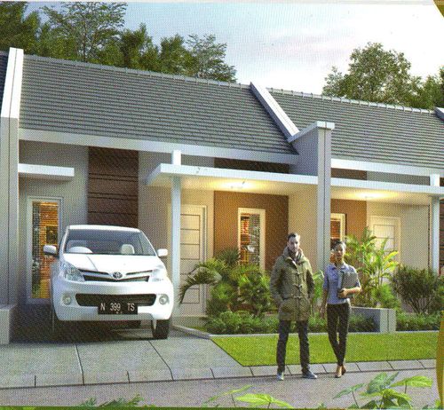 foto tampak rumah tipe 30/66 perumahan GRAND KENCANA MOJOKERTO