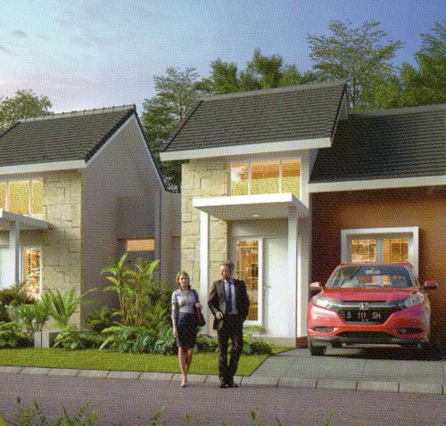 foto tampak rumah tipe 30/66 perumahan GRAND KENCANA MOJOKERTO