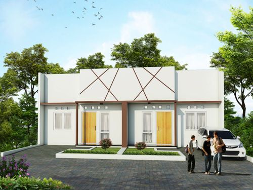 foto tampak rumah tipe 36/66 perumahan Bumi Randudongkal Permai
