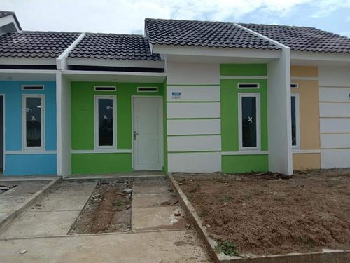 foto tampak rumah tipe 25/60 perumahan SUKAMEKAR REGENCY