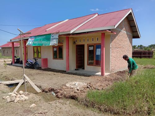 foto tampak rumah tipe Rumah Tapak perumahan Harfiah Kayu Kalek Permai Koto Tangah