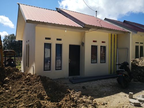 foto tampak rumah tipe 36 perumahan Saudara Sejati