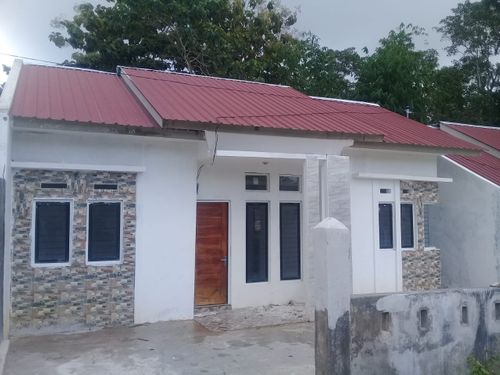 foto tampak rumah tipe 54 perumahan Saudara Sejati