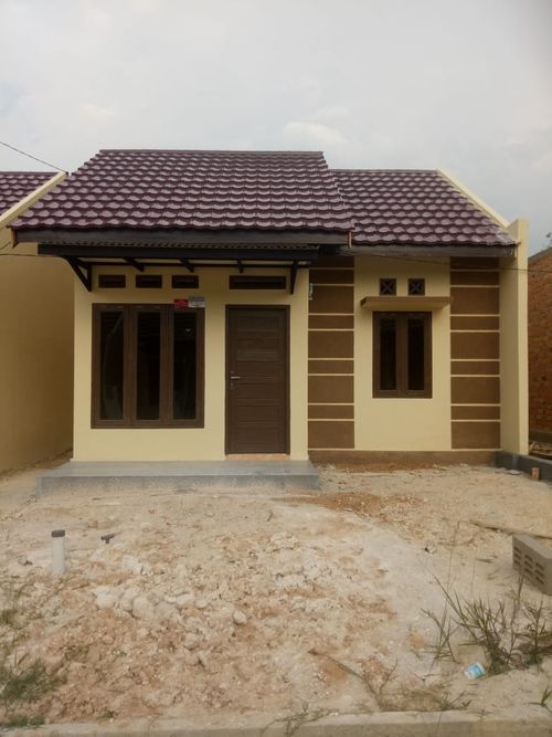foto tampak rumah tipe 36 perumahan Graha Sungai Buluh Indah