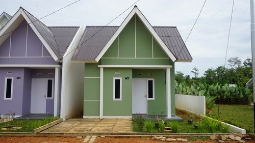 foto tampak rumah tipe 30 perumahan PAMELA MASS