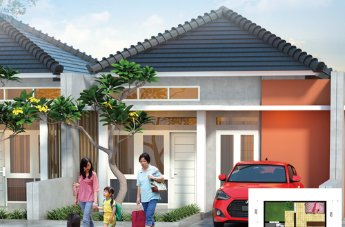 foto tampak rumah tipe 36/60 perumahan Perumahan Royal Manarola Tuban