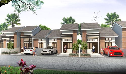 foto tampak rumah tipe 36/140 perumahan KATNIS ROYAL PURNAMA 2