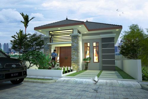 foto tampak rumah tipe 54/120 perumahan HARMONI RESIDENCE