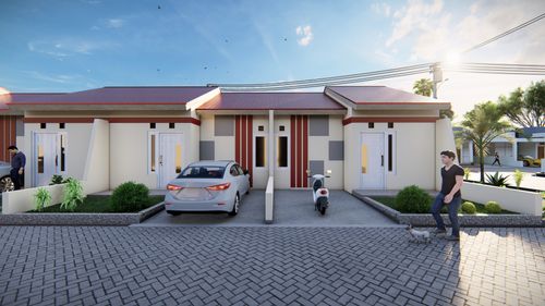 foto tampak rumah tipe 36/75 perumahan BALANIPA RESIDENCE