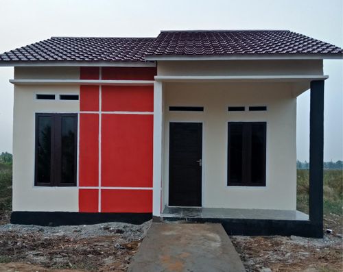 foto tampak rumah tipe 36 perumahan KOTA BERLIAN