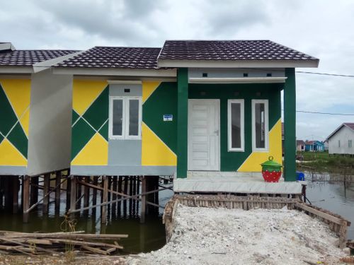 foto tampak rumah tipe 36 perumahan SHALLI MESSI REGENCY