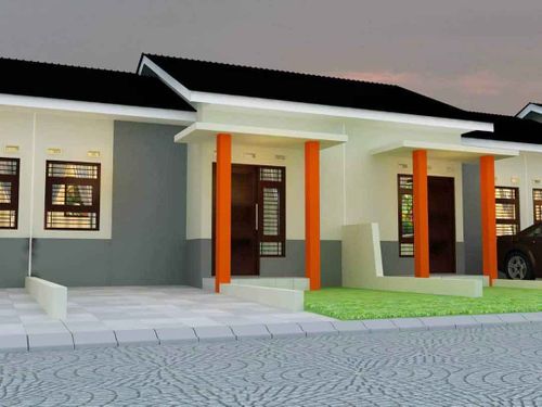 foto tampak rumah tipe 36 perumahan Yasa Mekro Minimalis III