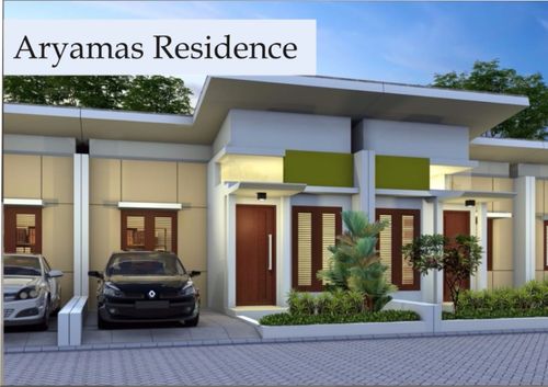 foto tampak rumah tipe 36/12 perumahan Aryamas Residence