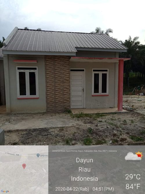 foto tampak rumah tipe 36 perumahan permai indah lestari