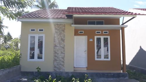 foto tampak rumah tipe 45 perumahan GRAHA MUTIARA