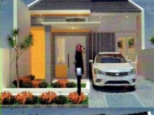 foto tampak rumah tipe 38 perumahan GRAND ZAM ZAM REGENCY