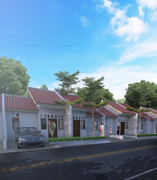 foto tampak rumah tipe 36/69 perumahan Tirta Quanta