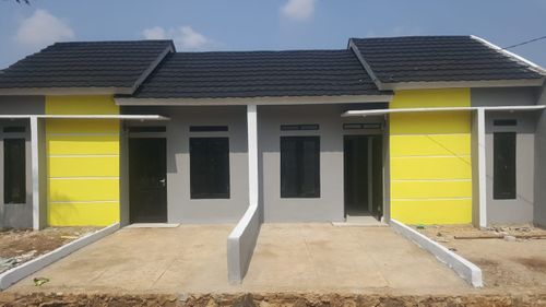 foto tampak rumah tipe EVA NELI perumahan Juhut Indah Permai