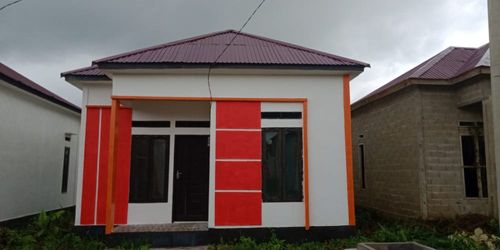 foto tampak rumah tipe 36 perumahan KOTA RAYA CLASTER A (E-F)
