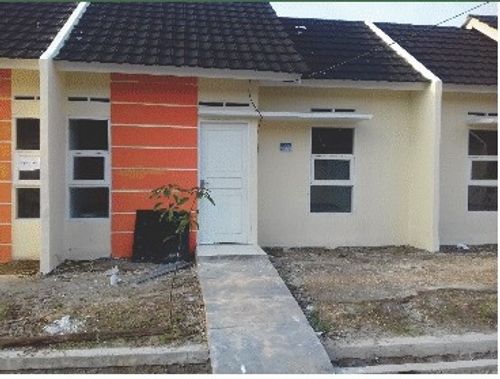 foto tampak rumah tipe 36/72 perumahan Palima Indah Residence