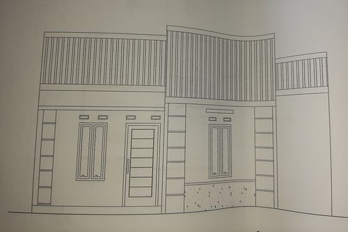 foto tampak rumah tipe 45/117 perumahan BUKIT MERPATI PUTIH TAHAP II
