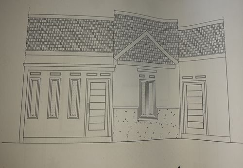 foto tampak rumah tipe 54/140 perumahan BUKIT MERPATI PUTIH TAHAP II