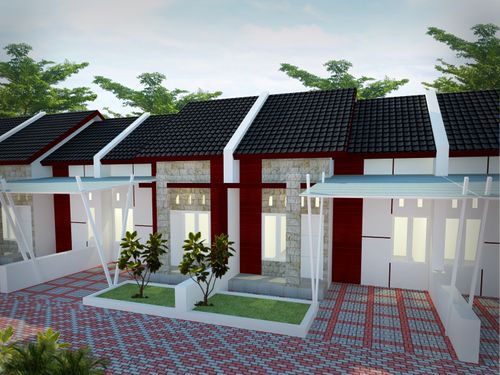 foto tampak rumah tipe 45/90 perumahan NEW KRAKSAAN LAND 1