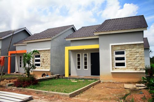 foto tampak rumah tipe 45 perumahan depadis Regency