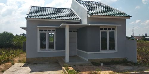 foto tampak rumah tipe 45 perumahan Green Athaya Permai