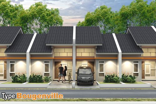 foto tampak rumah tipe BOUGENVILLE perumahan BATARA PARKVIEW