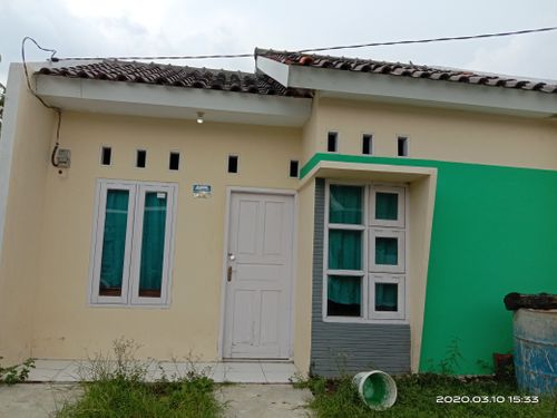 foto tampak rumah tipe Subsidi 5 36/66 perumahan Telaga Cempaka Permai