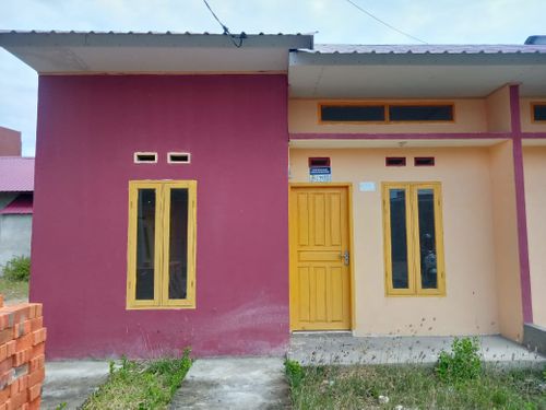 foto tampak rumah tipe 36 perumahan VILLAMAS CENDRAWASIH