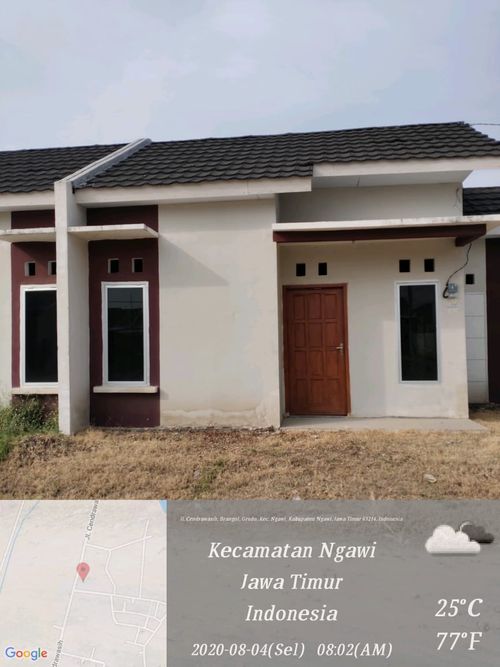 foto tampak rumah tipe 36D perumahan MANDARA VILLAGE