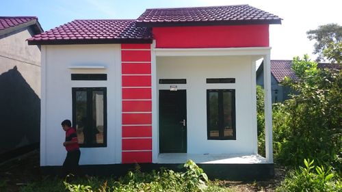 foto tampak rumah tipe 36 perumahan MEGA MAS 2